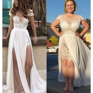 White sheer and Lace Dress